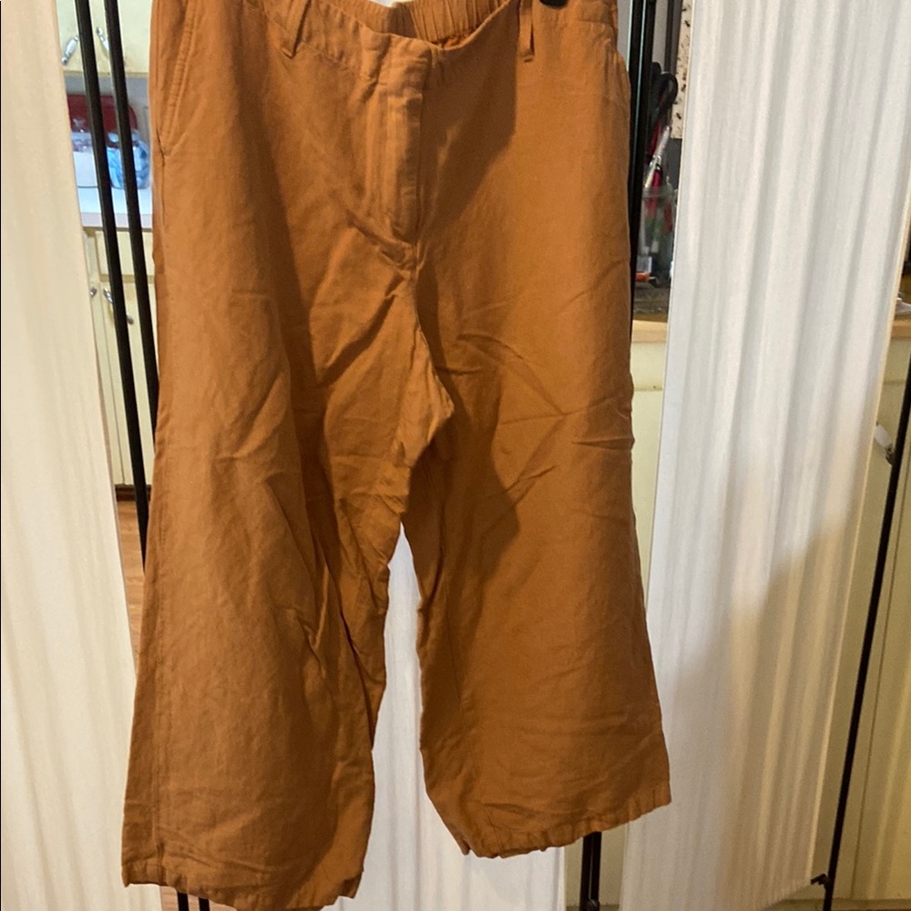 Wide Leg Women’s Pants in Rust